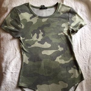 camouflage bodysuit